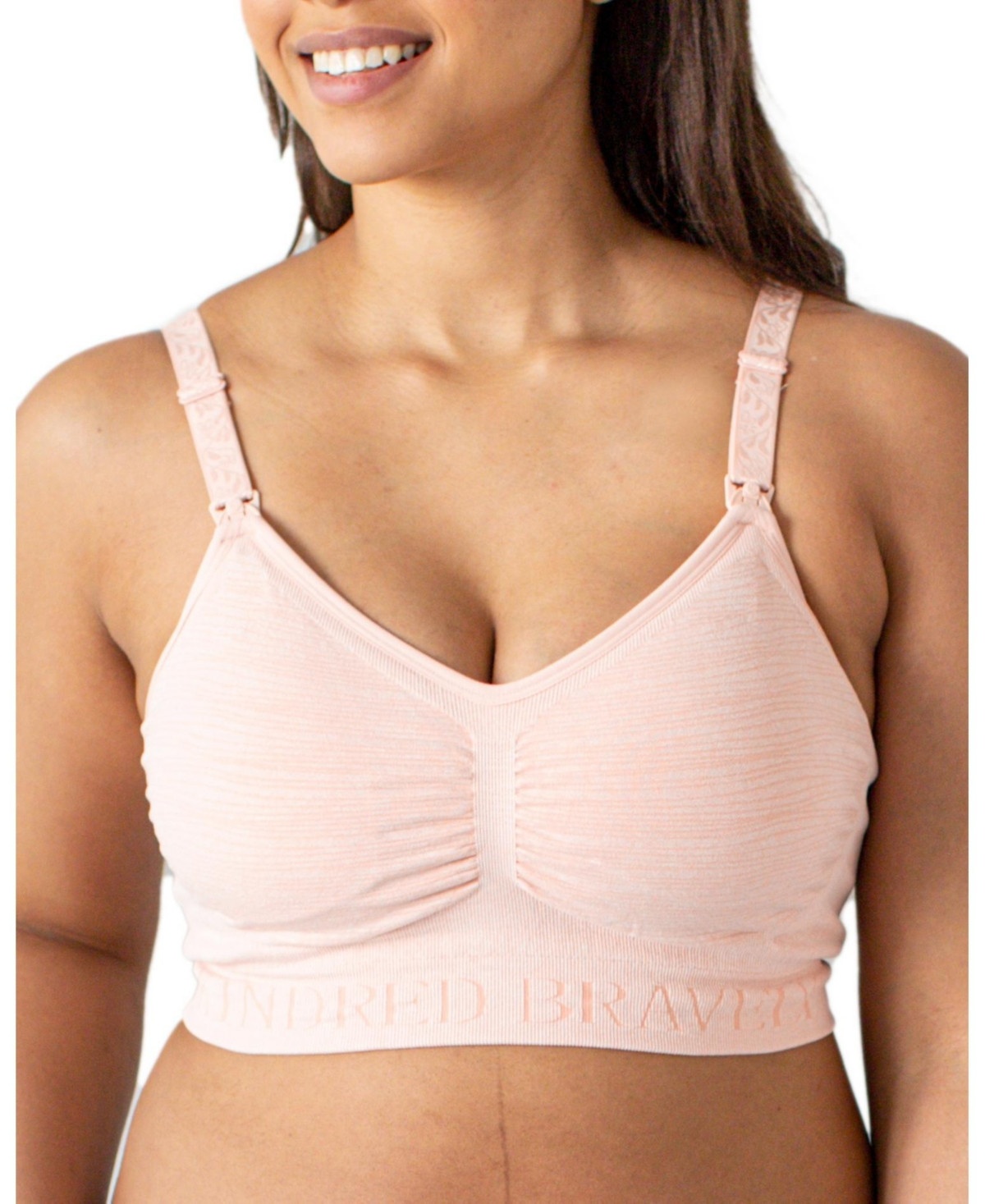 Kindred Bravely Maternity Busty Sublime Hands-Free Pumping & Nursing Bra - Fits 30E-40H - Pink Heather | Macy's