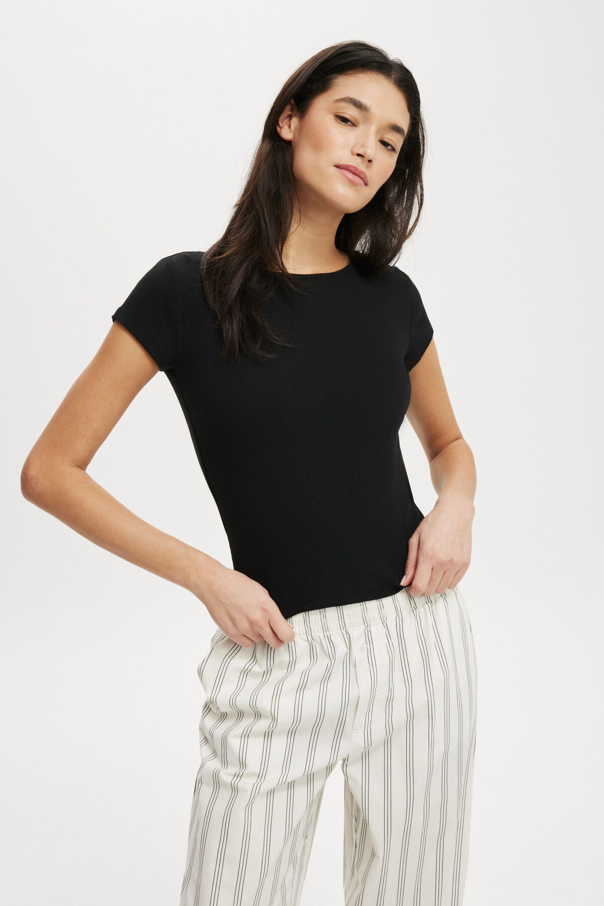 Mia Low Back Short Sleeve Top | Cotton On (US)
