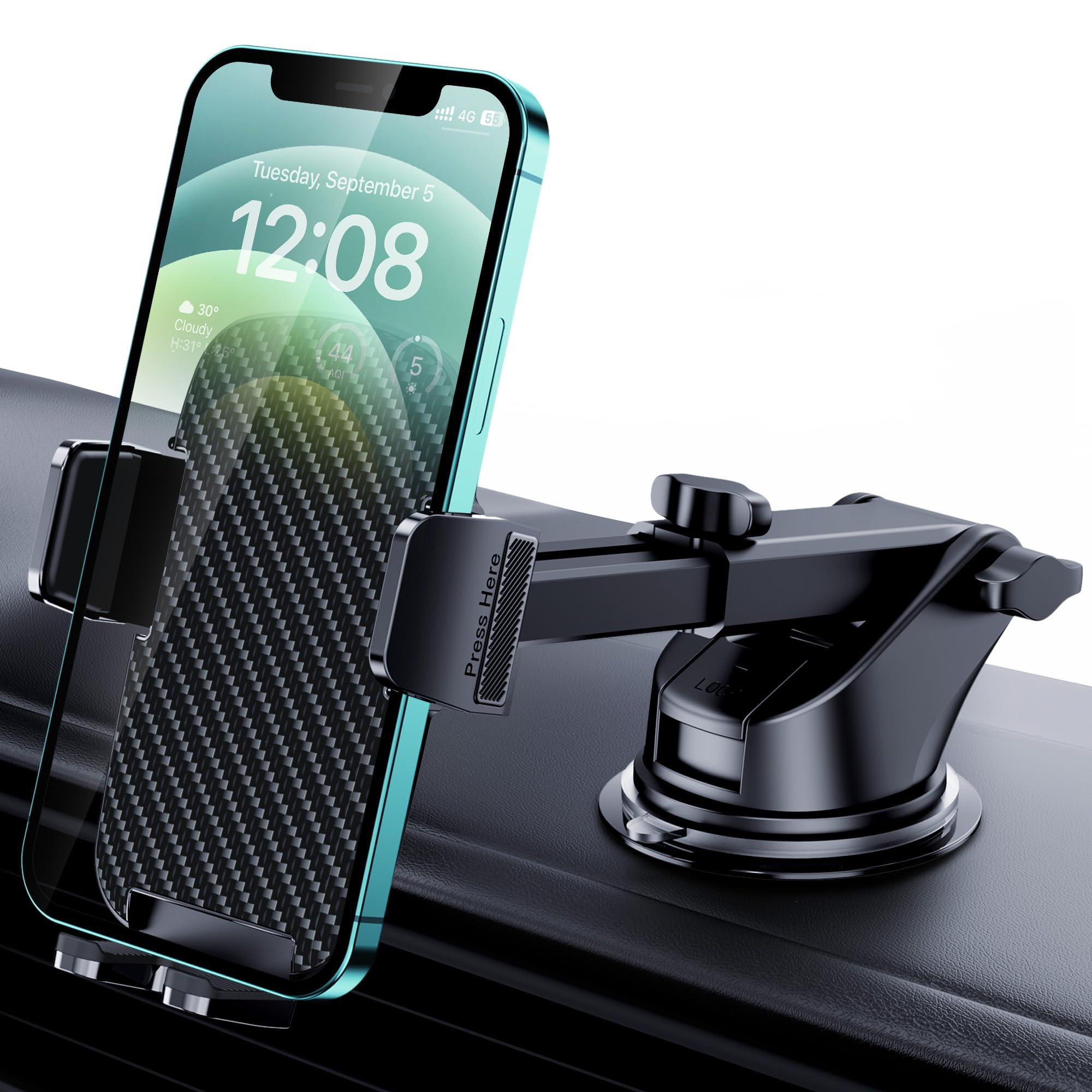 Qifutan Phone Holders for Your Car with Military-Grade Suction Phone Stand for Car [Super Stable]... | Amazon (US)