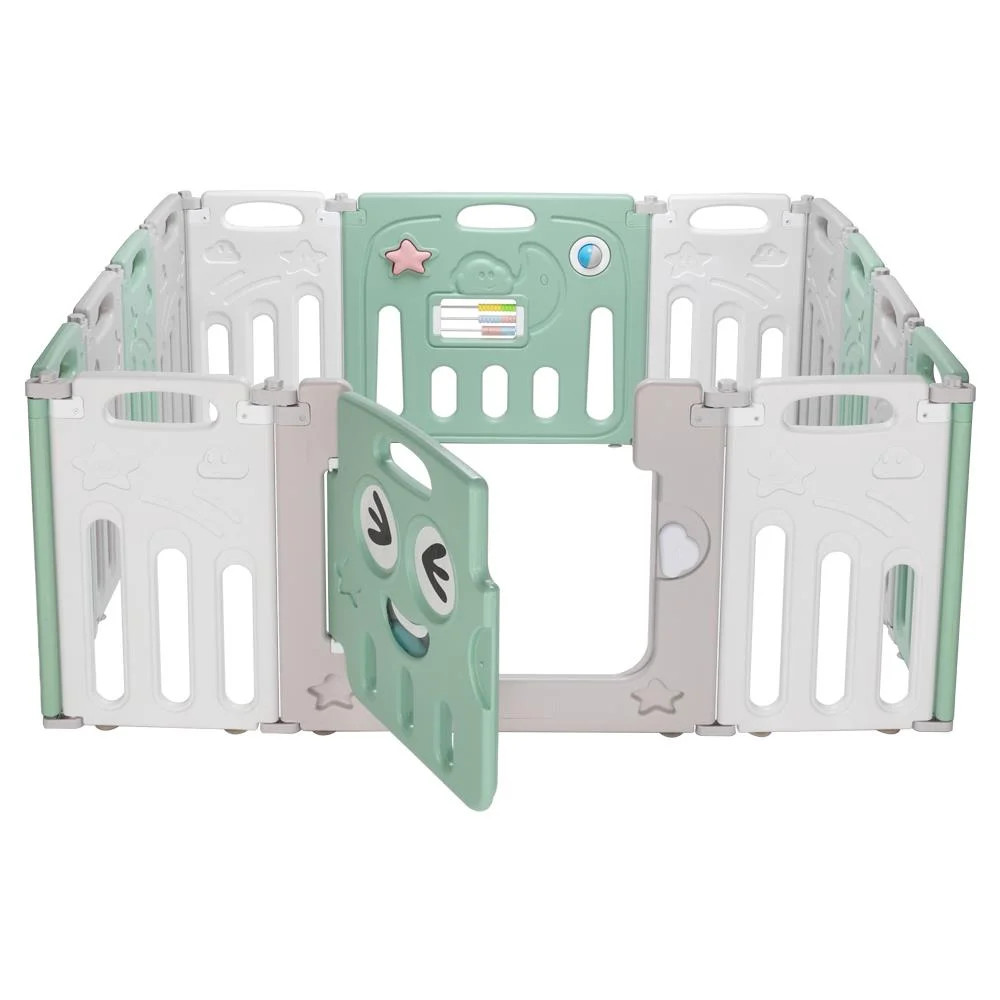 GoDecor 14 Pcs Baby Playpen Toddler Activity Center Infant Play Yard Safty Gate,Green | Walmart (US)