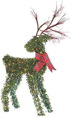NOMA 4.4 Ft. Pre-Lit Light Up Topiary Winter Garden Reindeer | Outdoor Christmas Holiday Lawn Dec... | Amazon (US)