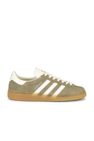 adidas Originals Munchen in Silver Pebble, Off White & Silver Metallic from Revolve.com | Revolve Clothing (Global)