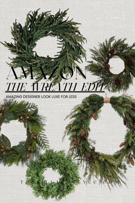 Holiday wreaths, designer look for less.
Amazon holiday. Amazon Christmas. Christmas decor. Holiday Decor. Seasonal decor. Amazon Home. Amazon decor. #founditonamazon

#LTKSeasonal #LTKHoliday #LTKhome