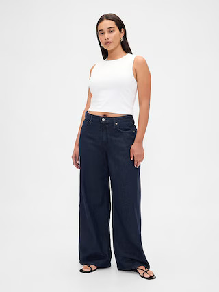 Curvy Mid Rise UltraSoft Baggy Jeans | Gap (US)