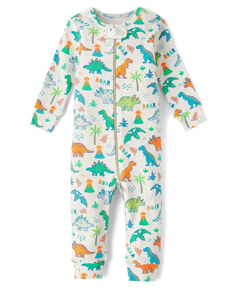 The Children'S Place Baby-Boys And Toddler Long Sleeve 100% Cotton Zip-Front One Piece Footed Paj... | Amazon (US)