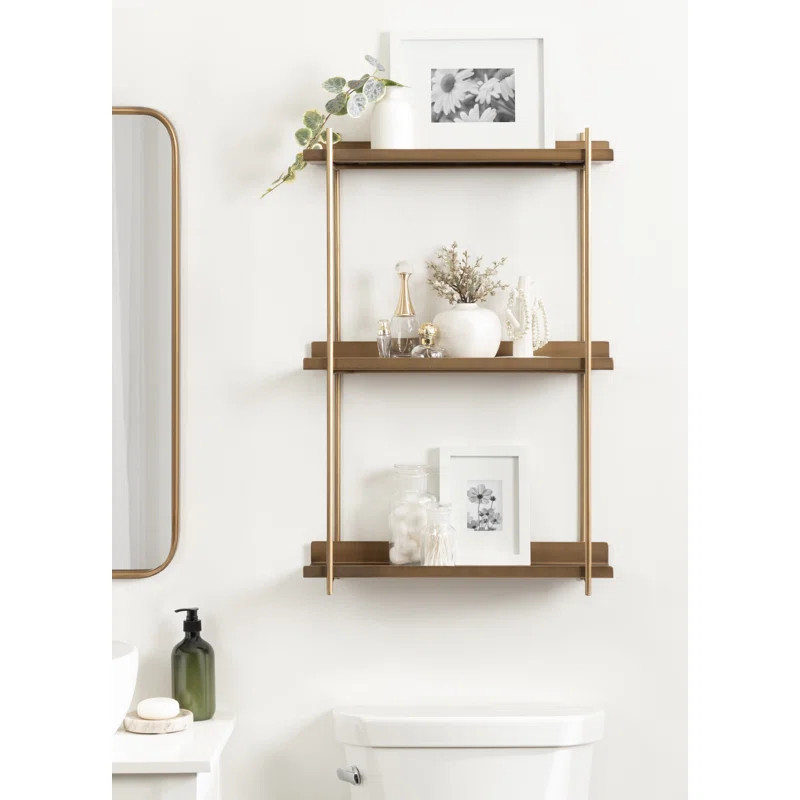 Bellamy 3 Piece Metal Floating Shelf | Wayfair North America