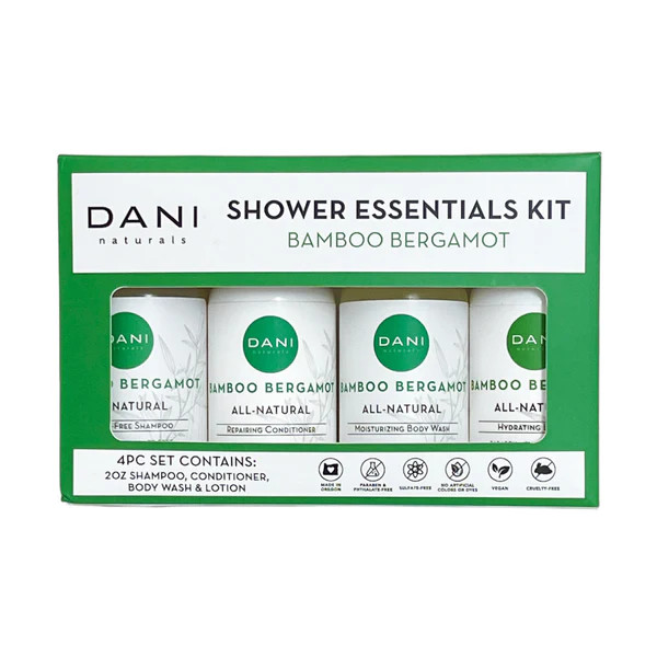 Shower Essentials Kit in Bamboo Bergamot | DANI Naturals