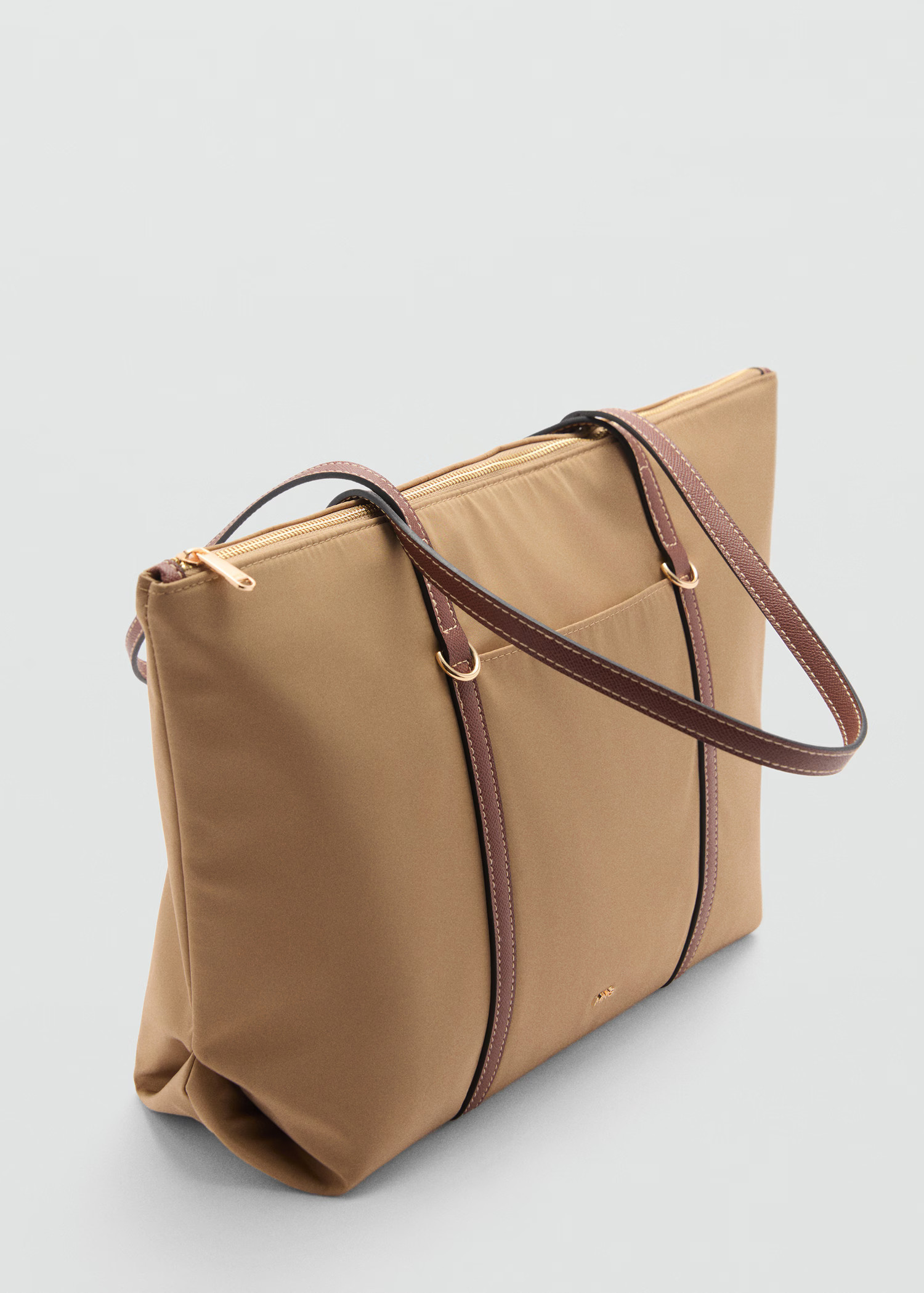 Shopper bag with double handle - Women | MANGO USA | Mango (US/MX/AU)