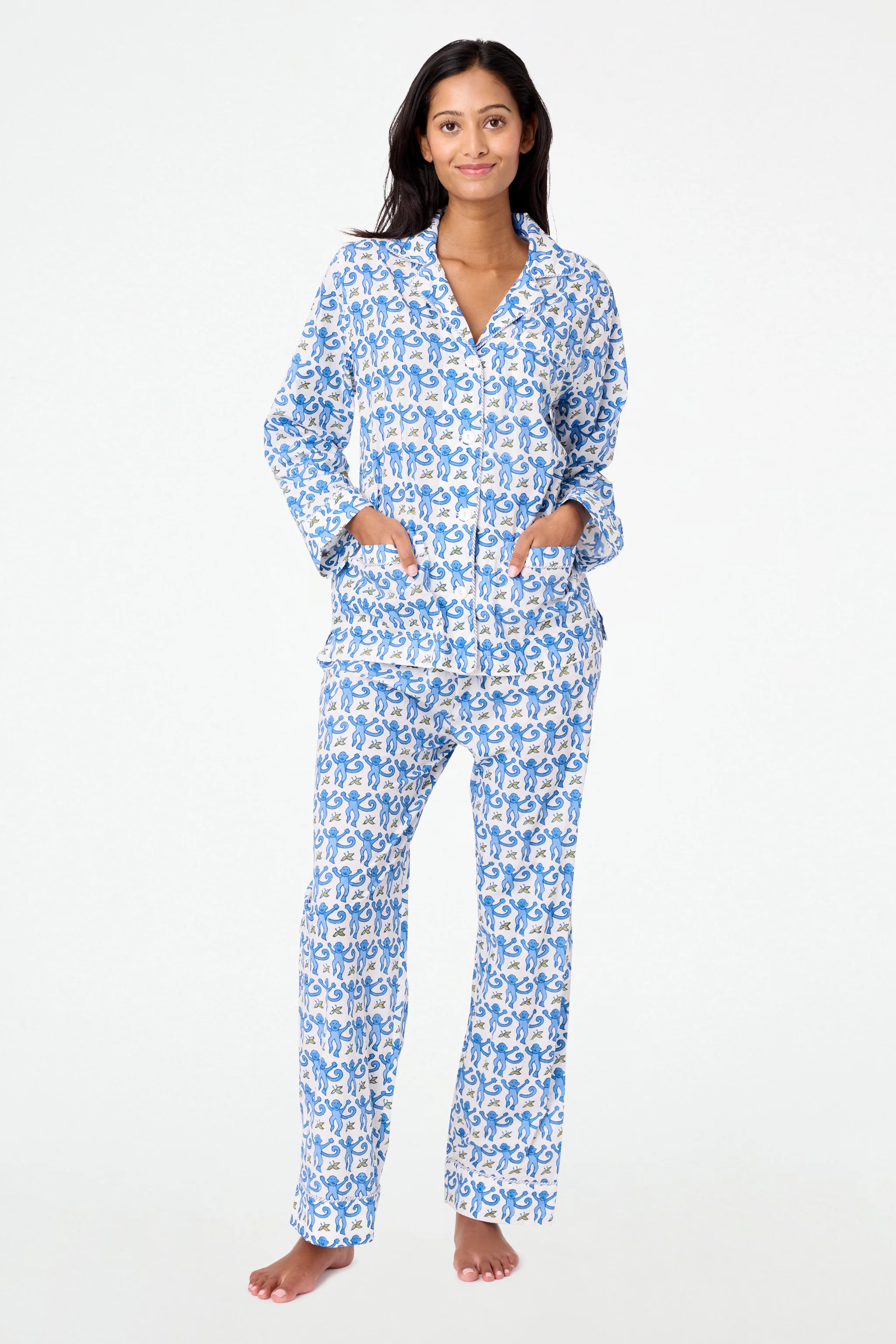 Monkey Loungewear BLUE / XL | Roller Rabbit