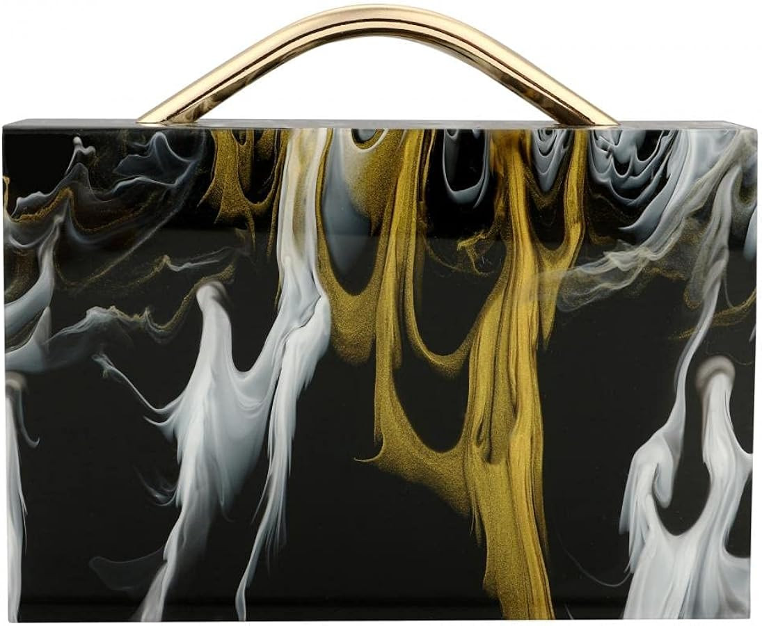 Acrylic Evening Clutch Purse Chain Handbags for women Box Purse for Wedding Cocktail Party Prom (... | Amazon (US)