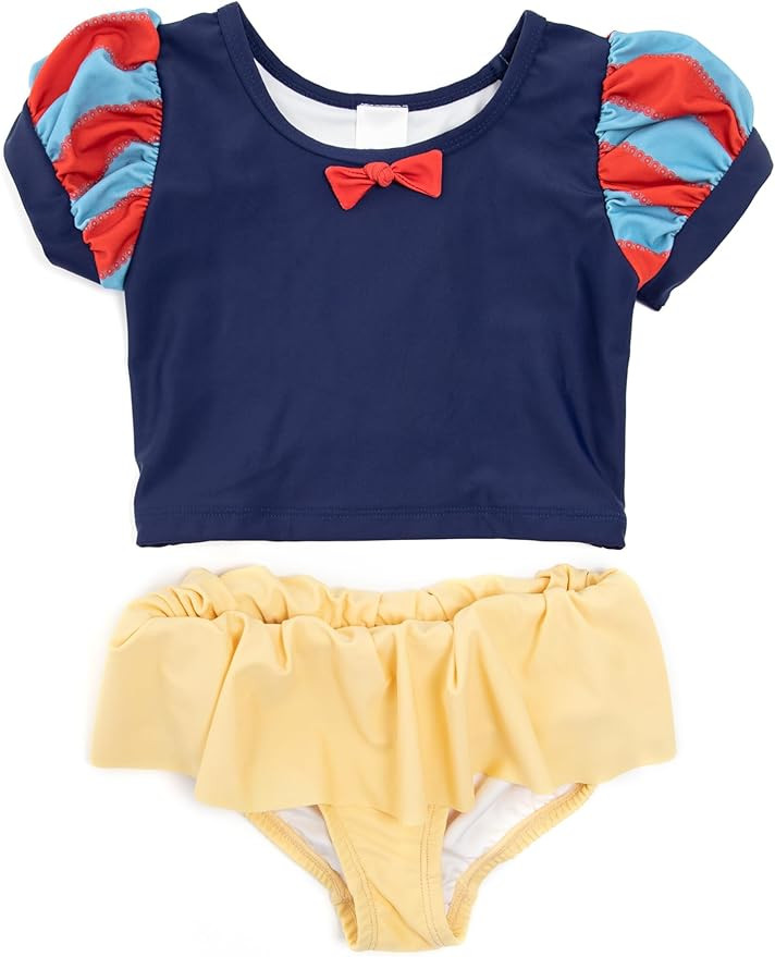 Little Adventures Child Snow White Princess Two-Piece Swimsuits UPF 50 Double-Lined Machine Washa... | Amazon (US)