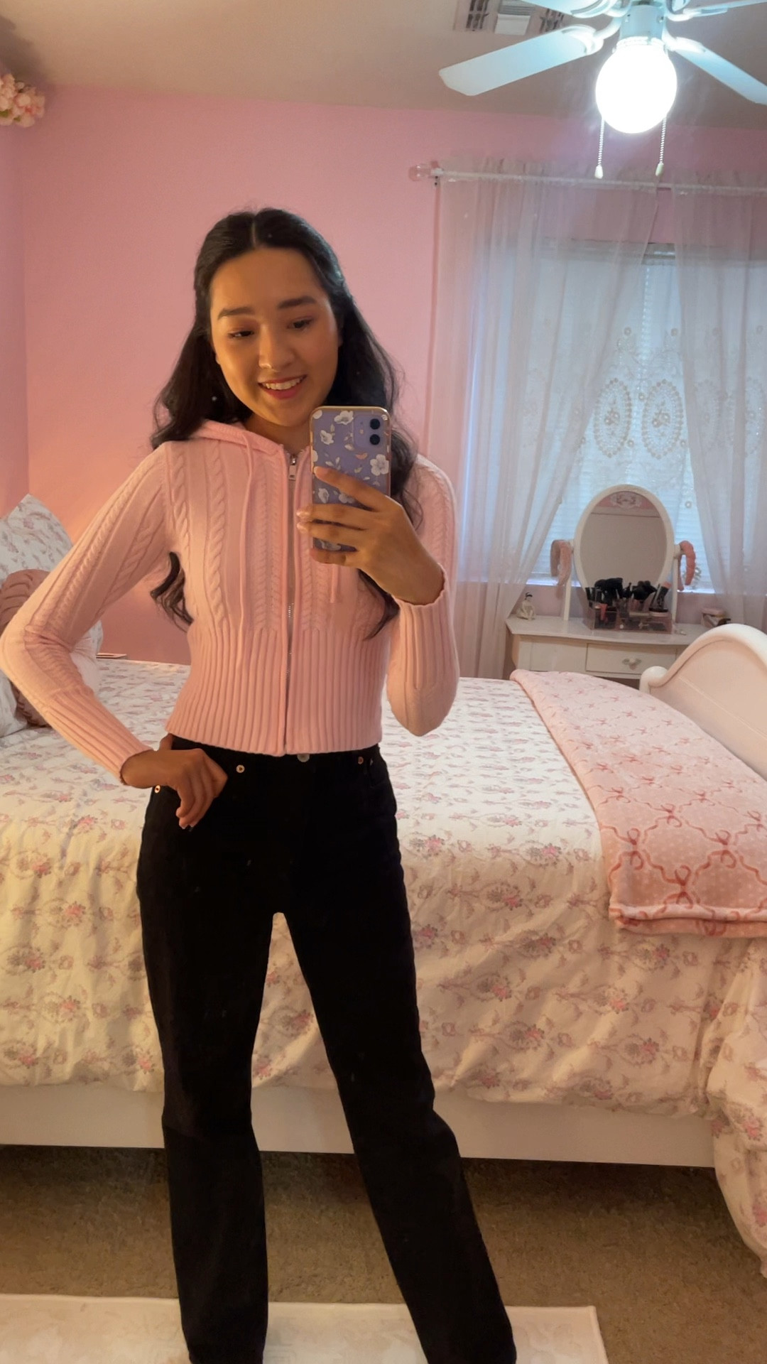 My fav Abercrombie jeans are on sale and I pared them with my pink cable knit sweater so cozy for fall / winter! 🥰

Sweater wearing size XS
Jeans wearing size 25 / 0

#cableknit #abercrombie #abercrombiejeans #falloutfit #y2k #iceprincess #blackjeans #pinksweater #cozy 

#LTKCyberWeek #LTKStyleTip