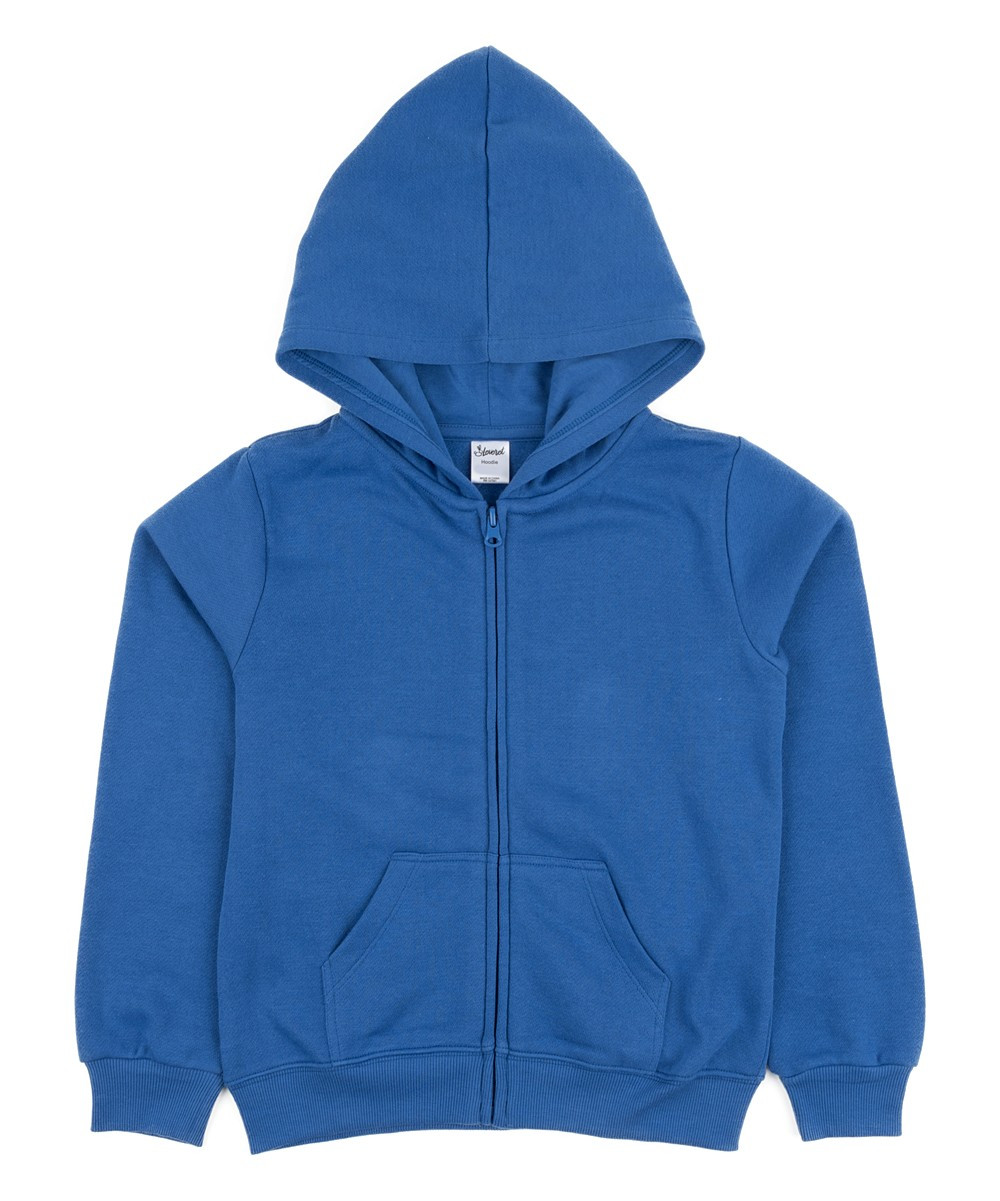 Leveret Sweatshirts and Hoodies Royal - Royal Blue Zip-Up Hoodie - Toddler & Kids | Zulily