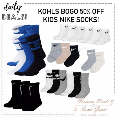 BOGO 50% off kids Nike socks! 

#LTKKids #LTKSaleAlert #LTKBaby