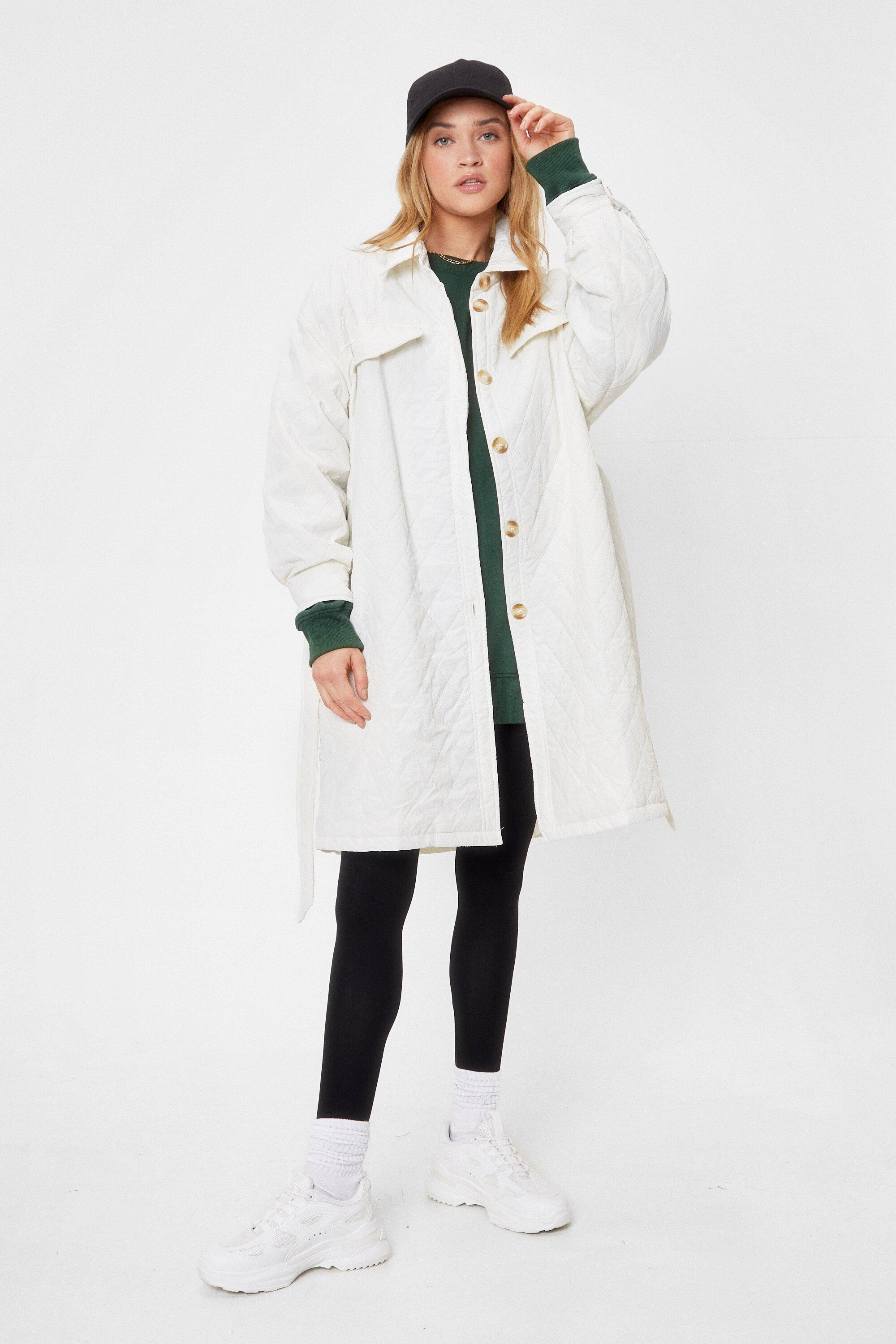 Catch Me Outside Quilted Belted Coat | NastyGal (UK, IE)
