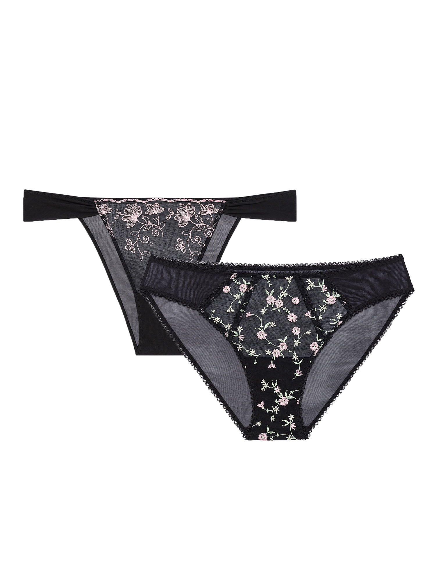 Adored by Adore Me 2-Pack Sadie Brazilian and Ruby Bikini Underwear, Sizes S-XXXL | Walmart (US)