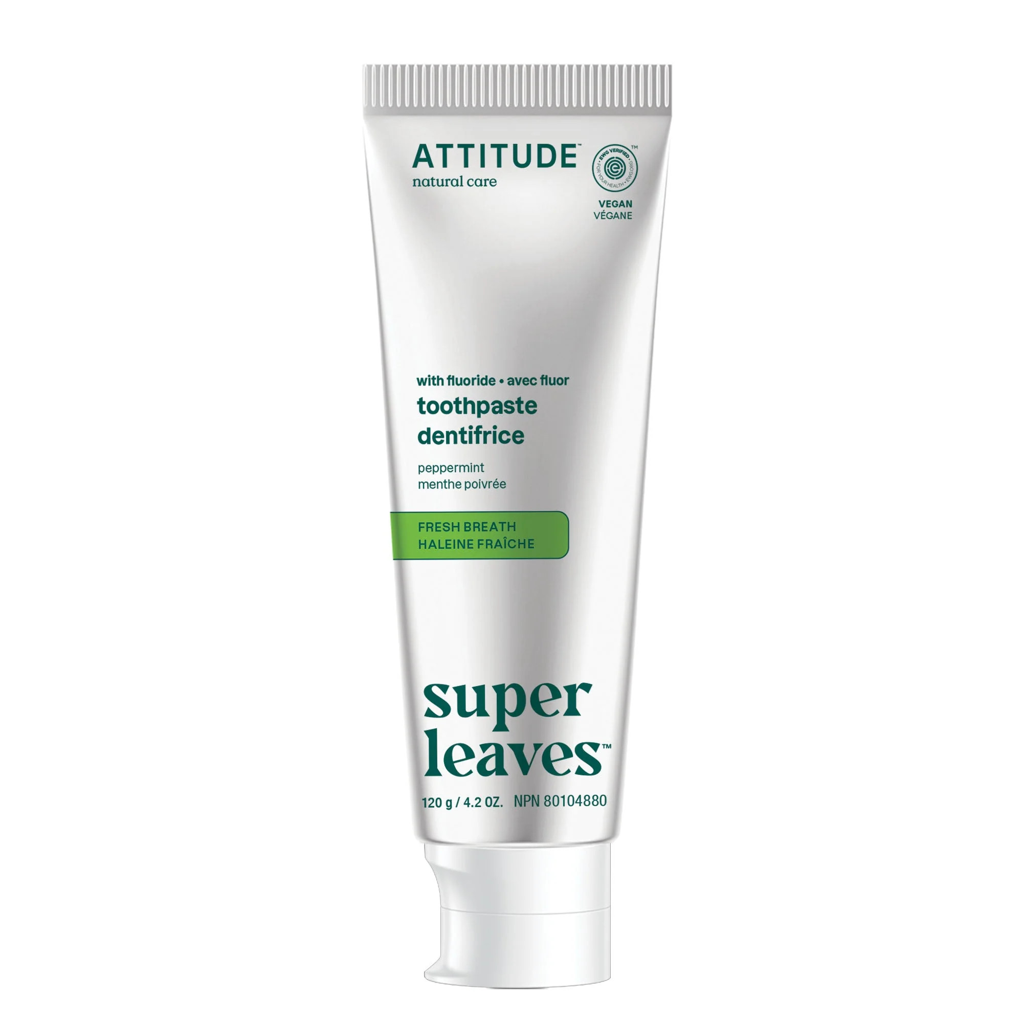 Fluoride Toothpaste - Fresh Breath | ATTITUDE Living