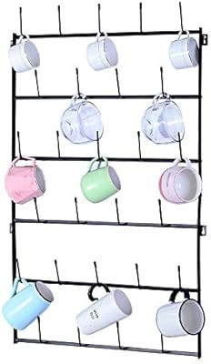 Guilansa Mug Rack Cup Holder - Wall Mounted Home Storage Mug Hooks with 6-Tier Display Organizer ... | Amazon (US)