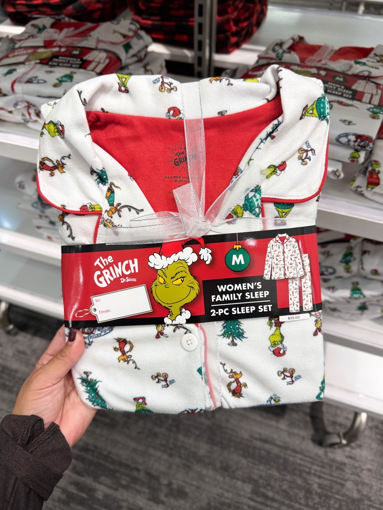 Grinch family matching pjs! 

Target finds, target style