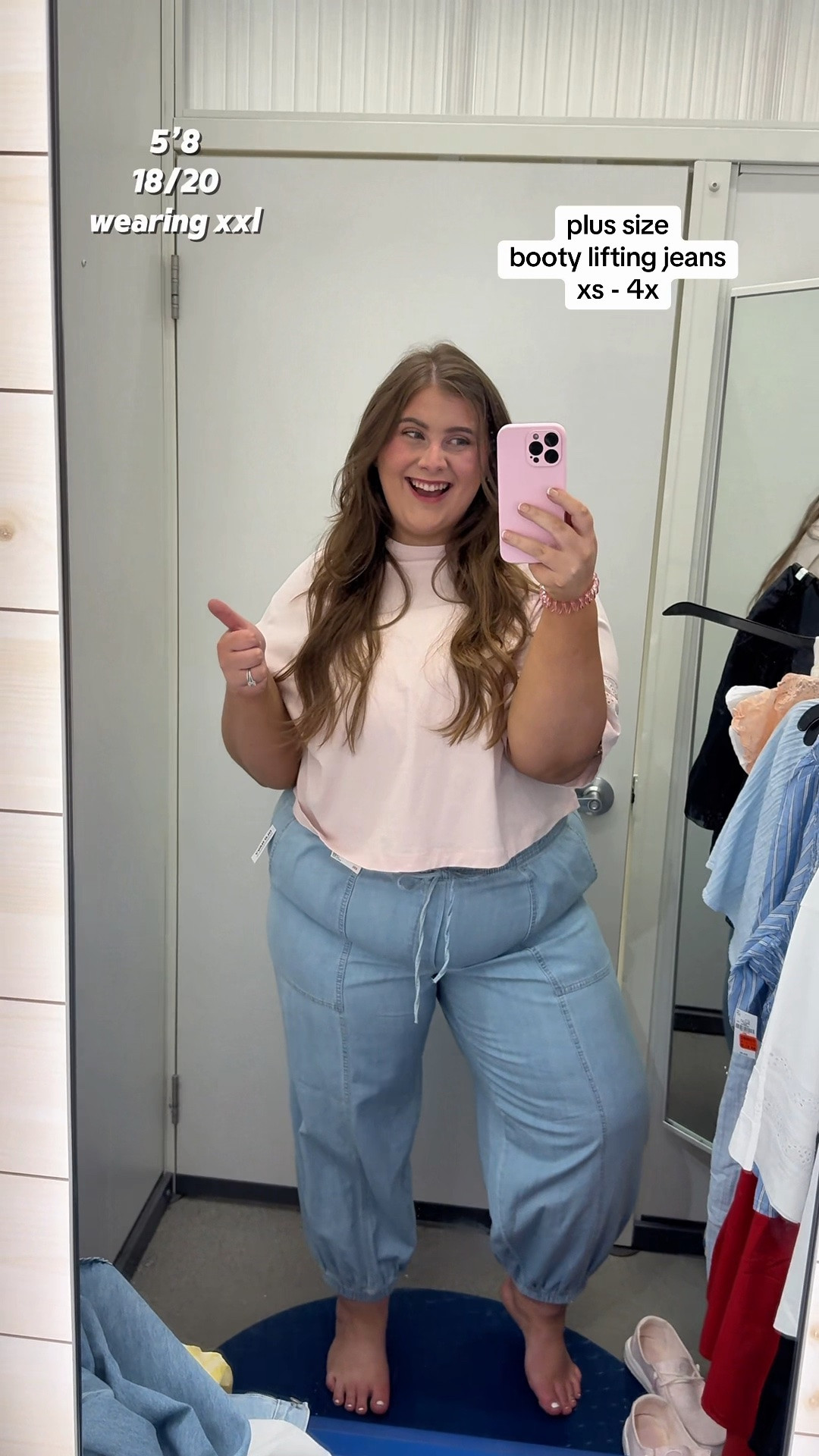 the pockets on these are so flattering on the booty! They have an elastic waist band so they are easy to put on! Absolutely love how stretchy they are, get your normal size. I’m wearing a size xxl.

#LTKSaleAlert #LTKPlusSize #LTKTall
