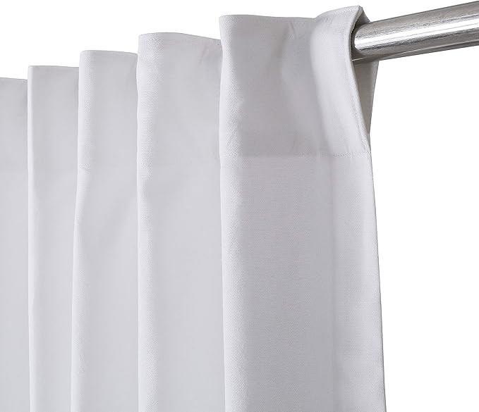 Livingroom curtains 2 Panel sets 50x108 inch White,Bathroom curtains,Bathroom window curtains,whi... | Amazon (US)