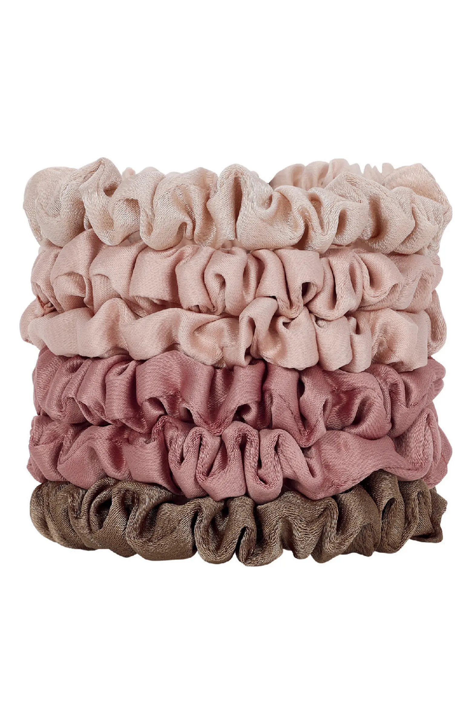 Satin Ultra Petite 6-Pack Scrunchies | Nordstrom
