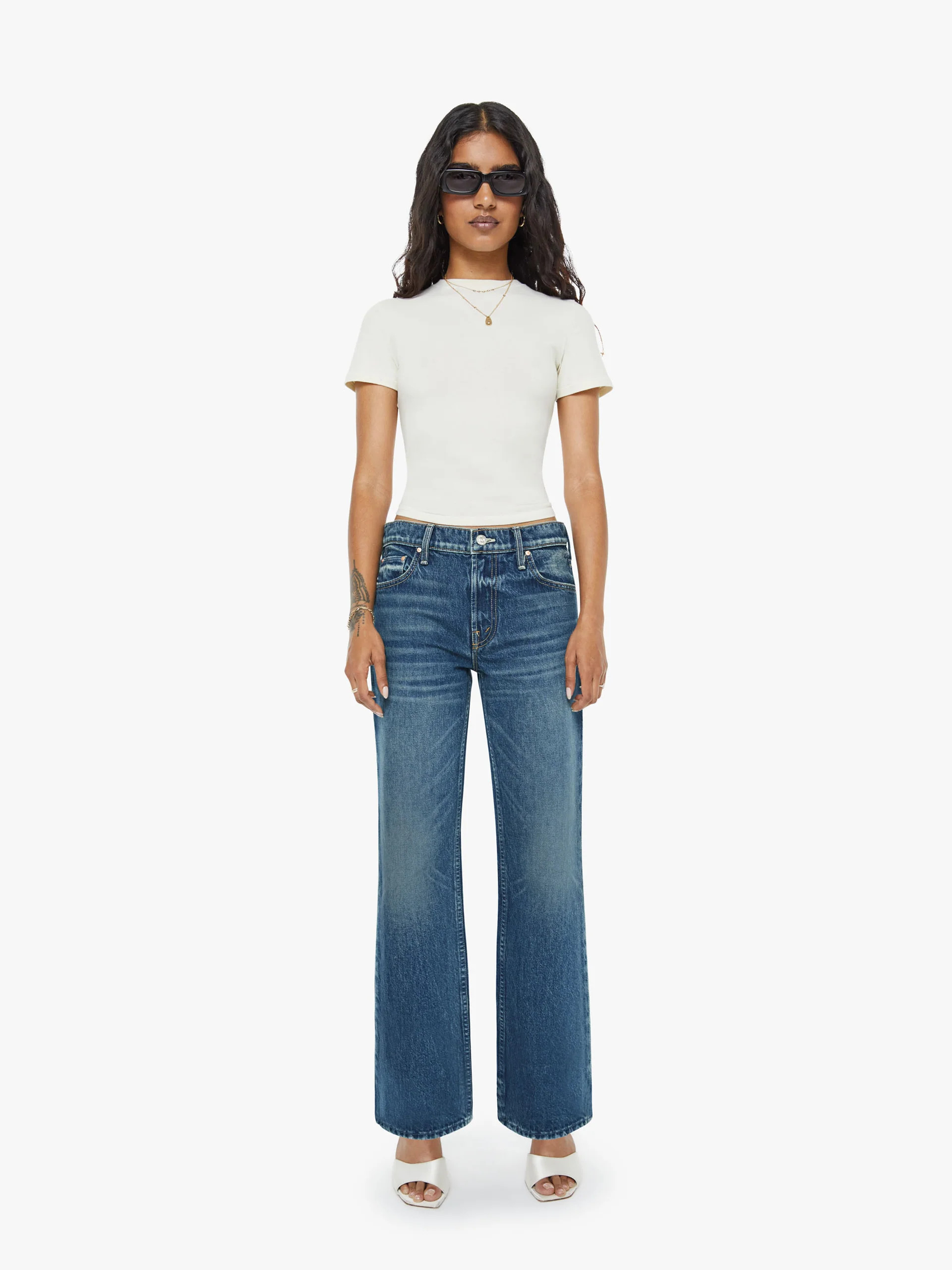 PETITES The Lil Reifler - Early Blue | Mother Denim