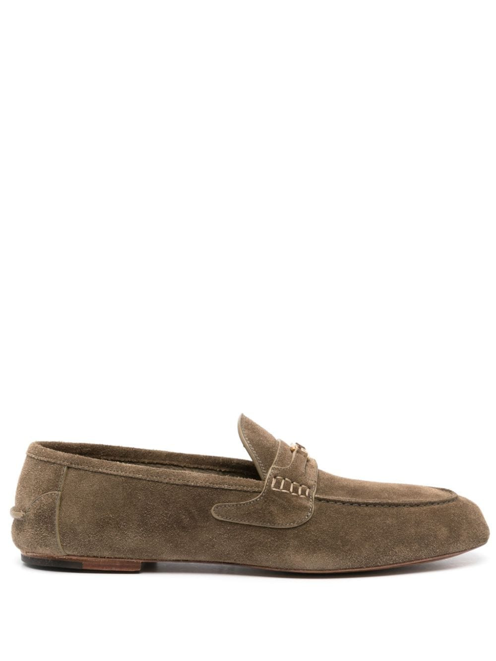 Gucci Interlocking G suede loafers - Green | Farfetch Global