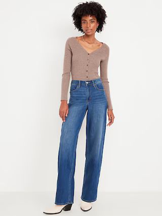 High-Waisted Wow Wide-Leg Jeans | Old Navy (US)