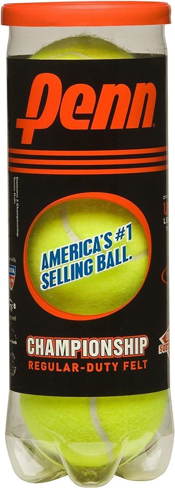 Penn Championship Tennis Balls - Regular Duty Felt Pressurized Tennis Balls | Amazon (US)
