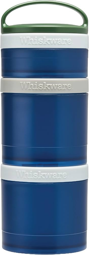 Whiskware Stackable Snack Containers for Kids and Toddlers, 3 Stackable Snack Cups for School and... | Amazon (US)