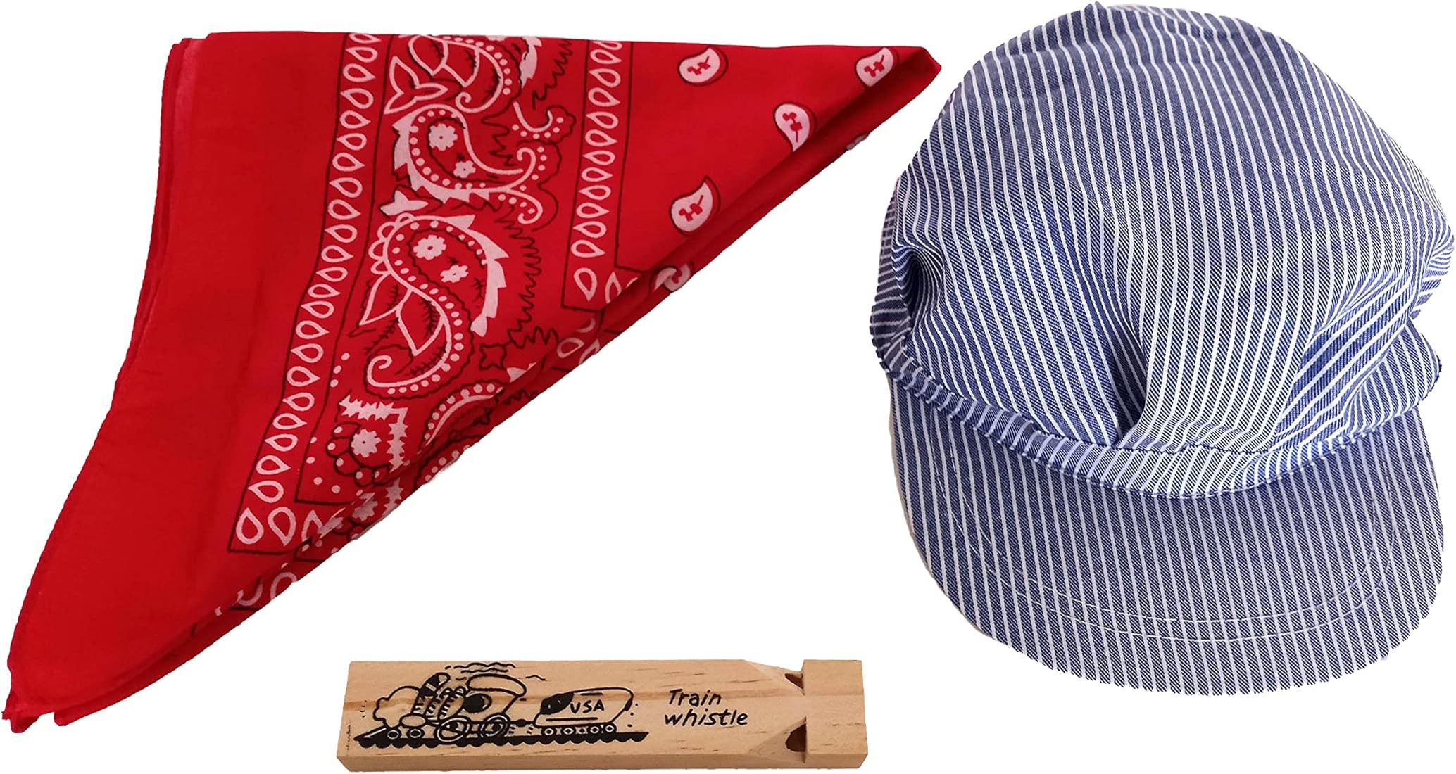 Children's Train Conductor Dress Up Kit - Hat, Whistle, and Bandana | Amazon (US)