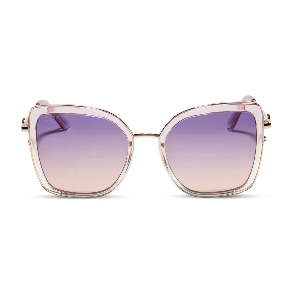 QUEEN AMIDALA™ - NABOO™ GRADIENT + PURPLE PEACH GRADIENT POLARIZED SUNGLASSES | DIFF Eyewear