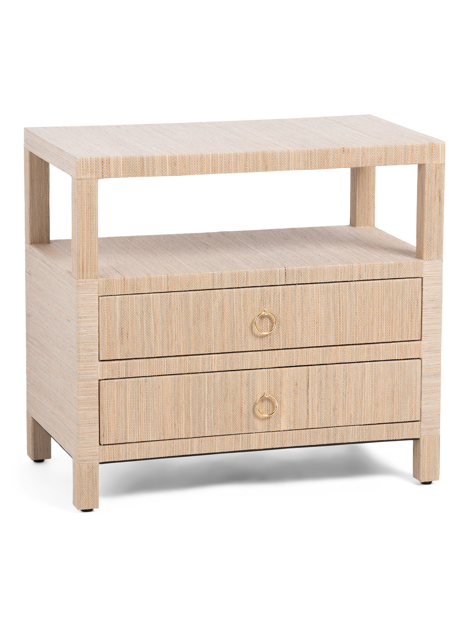 28x16x26 2 Drawer Raffia Side Table | Bedroom | Marshalls | Marshalls