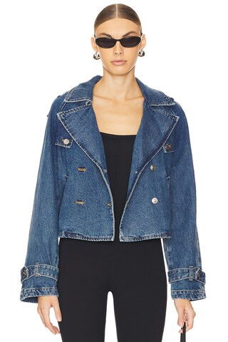 Steve Madden Sirus Jacket in Blue Denim from Revolve.com | Revolve Clothing (Global)