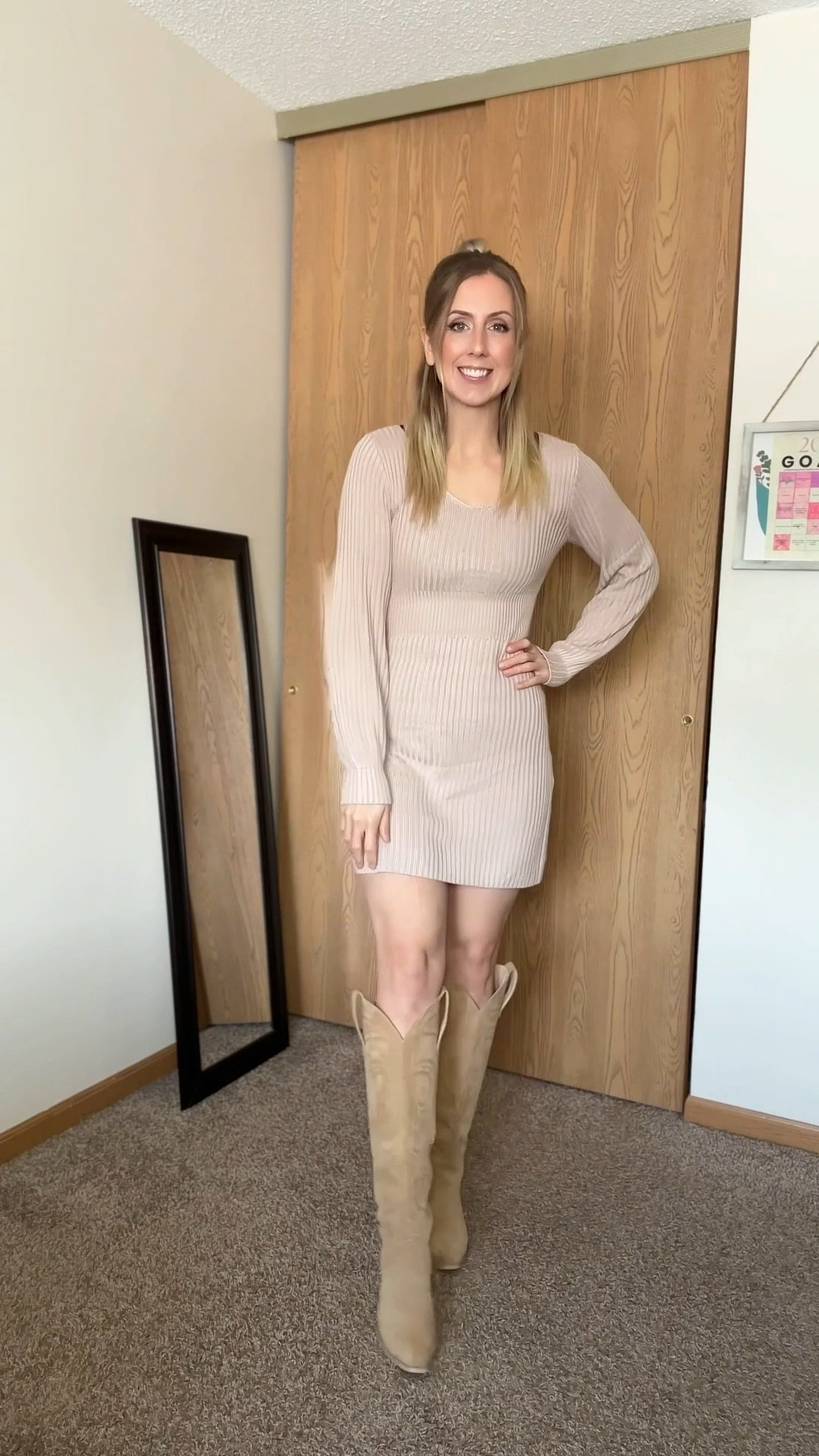 Wearing small in dress, jeans and vest. Medium in sweatshirt 

#LTKootd #LTKgrwm #LTKmomlife