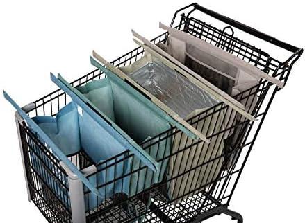 Amazon.com: Lotus Trolley Bags -set of 4 -w/LRG COOLER Bag & Egg/Wine holder! Reusable Grocery Ca... | Amazon (US)