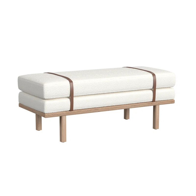 Wade Logan® Azayvion Upholstered Bench with Wood Base & Reviews | Wayfair | Wayfair North America