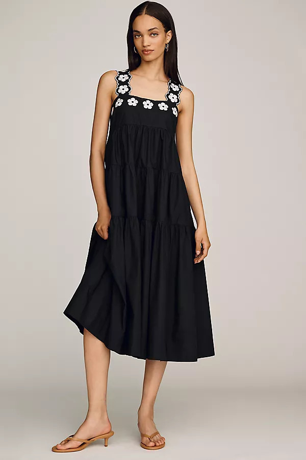 Helena Tiered Midi Dress | Anthropologie (US)