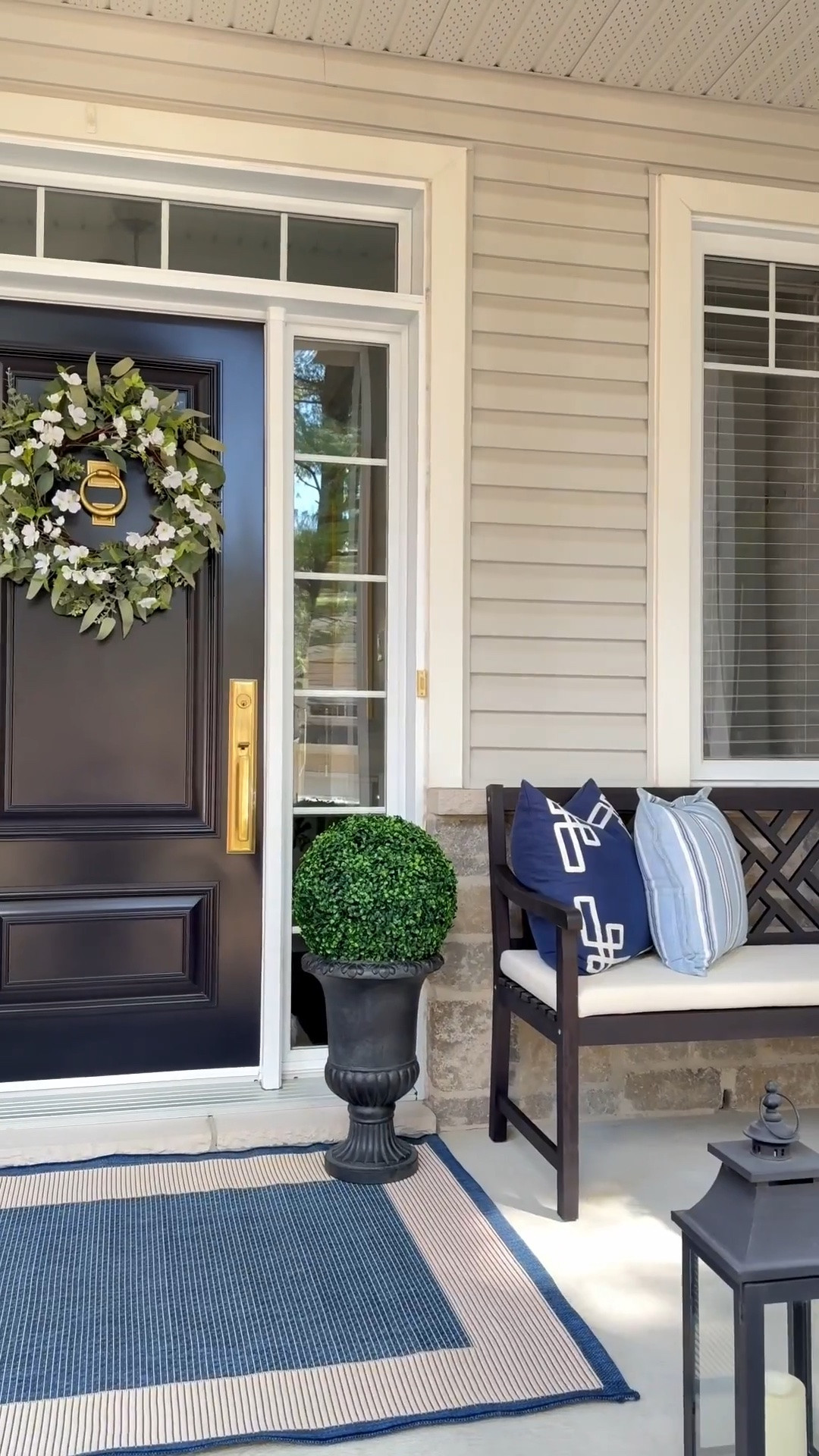 LOVING these elegant and chic urns, coastal rug and classic bench - they make a huge difference on our porch!!

Spring patio, summer patio, front patio, front porch, porch decor, chic porch

#LTKSeasonal #LTKHome