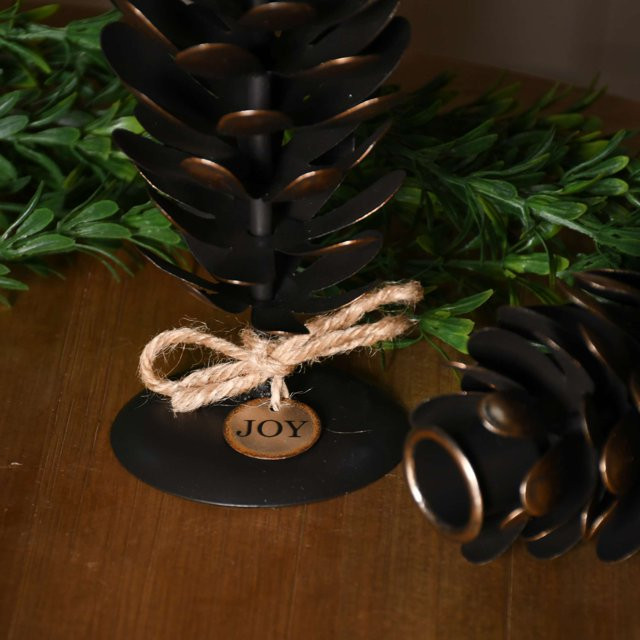 Holiday Time Metal Brown Small Pine Cone 7 Inches Christmas Candle Holder 1 Piece - Walmart.com | Walmart (US)