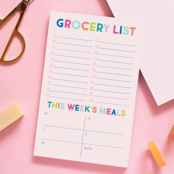 Meal Planning & Grocery List Notepad | Joy Creative Shop