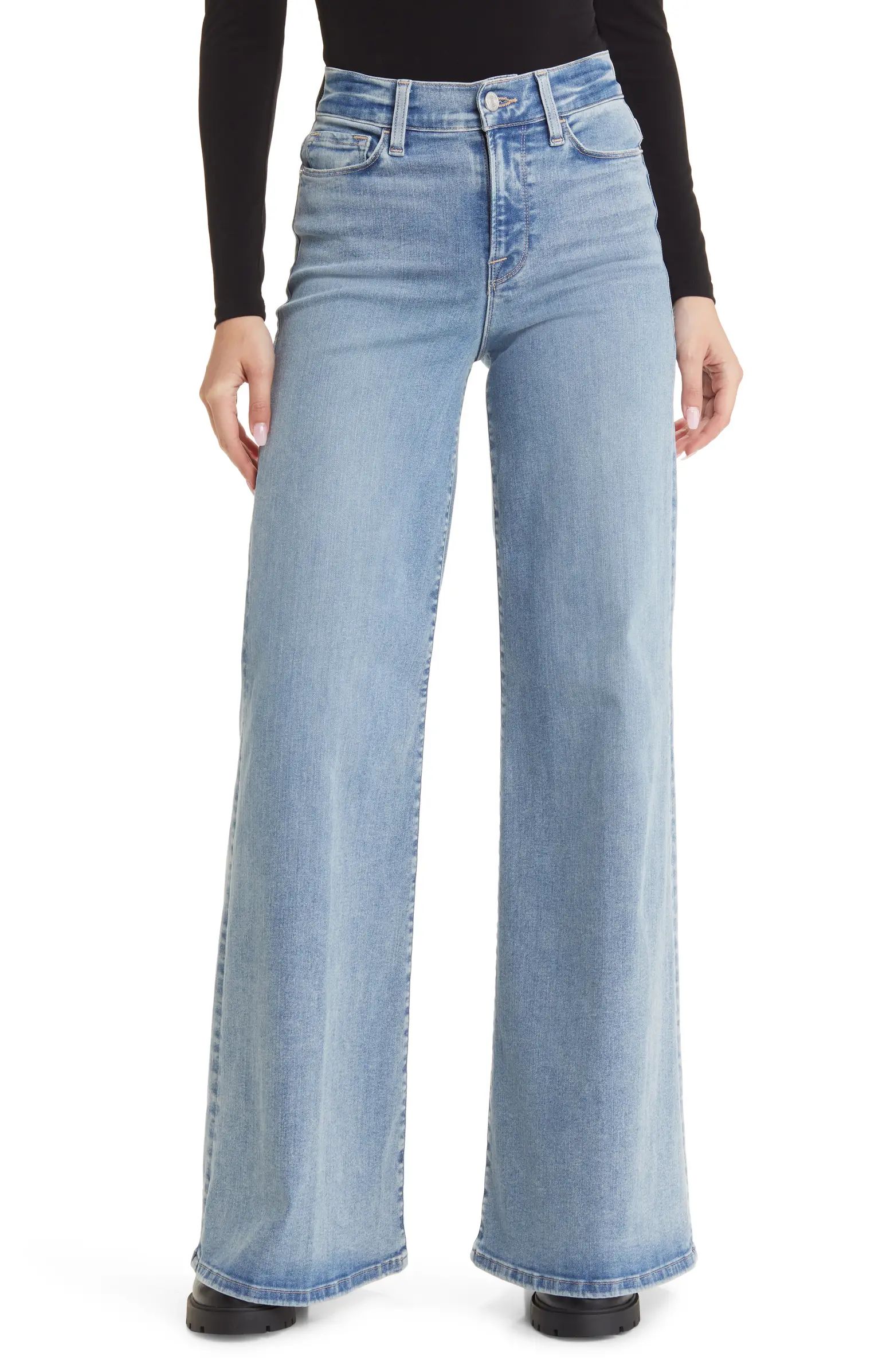 Le Palazzo High Waist Wide Leg Jeans | Nordstrom