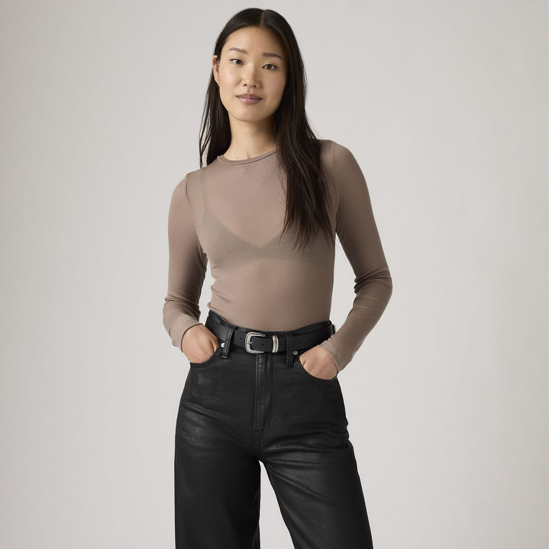 Levi's Sheer Long-Sleeve Layering Top - Women's M | Levi's US