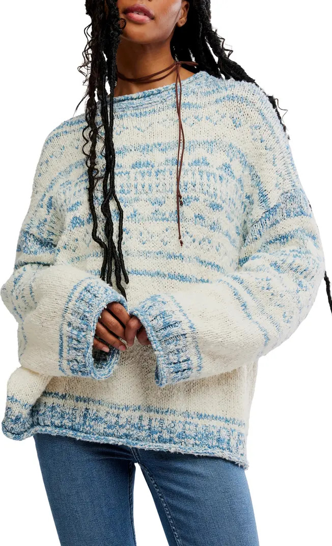 Free People Dani Oversize Cotton Blend Sweater | Nordstrom | Nordstrom