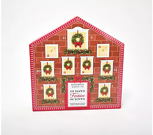 HomeWorx by Slatkin + Co. 12 Day Season's Greetings Advent Calendar | QVC