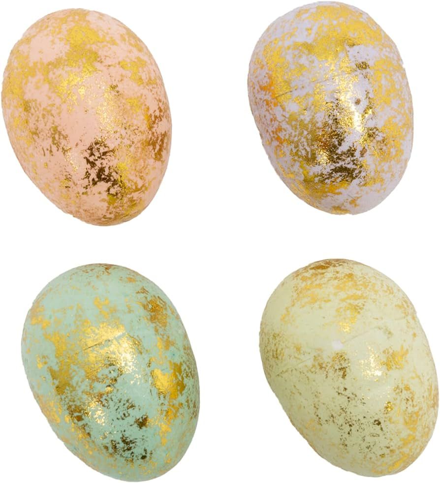 One Holiday Way Bagged Set of 12 2-Inch Multicolor Gilded Pastel Easter Eggs w/ Gold Finish – D... | Amazon (US)