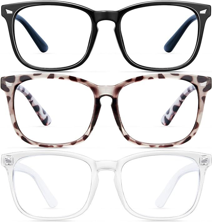 ZZD Blue Light Blocking Glasses for women/men 3Pack Computer Reading/Gaming/TV/Phones Glasses | Amazon (US)