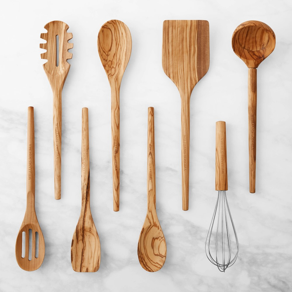Williams Sonoma Ultimate Olivewood Utensils, Set of 8 | Williams-Sonoma