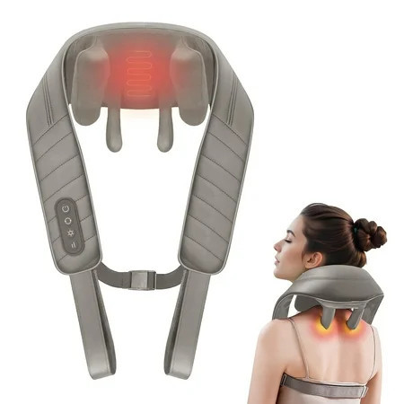 Shiatsu Neck Massager, Snailax Shoulder Neck Massager with Heat for Pain Relief Deep Tissue, Gifts | Walmart (US)